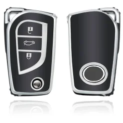 TPU Sleutelhoesje voor Toyota zwart C3