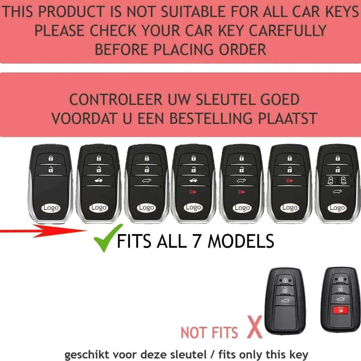 TPU Sleutelhoesje voor Toyota clear 220