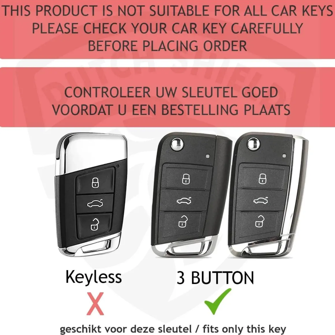 TPU Sleutelhoesje VW - Skoda - Seat Cupra goud B3