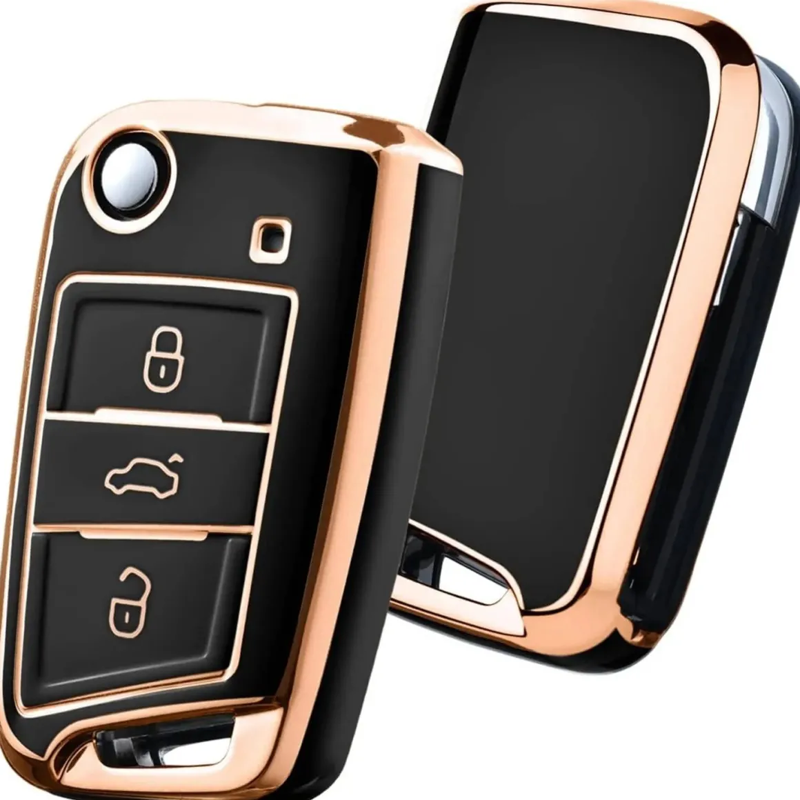 TPU Sleutelhoesje VW - Skoda - Seat Cupra goud B3