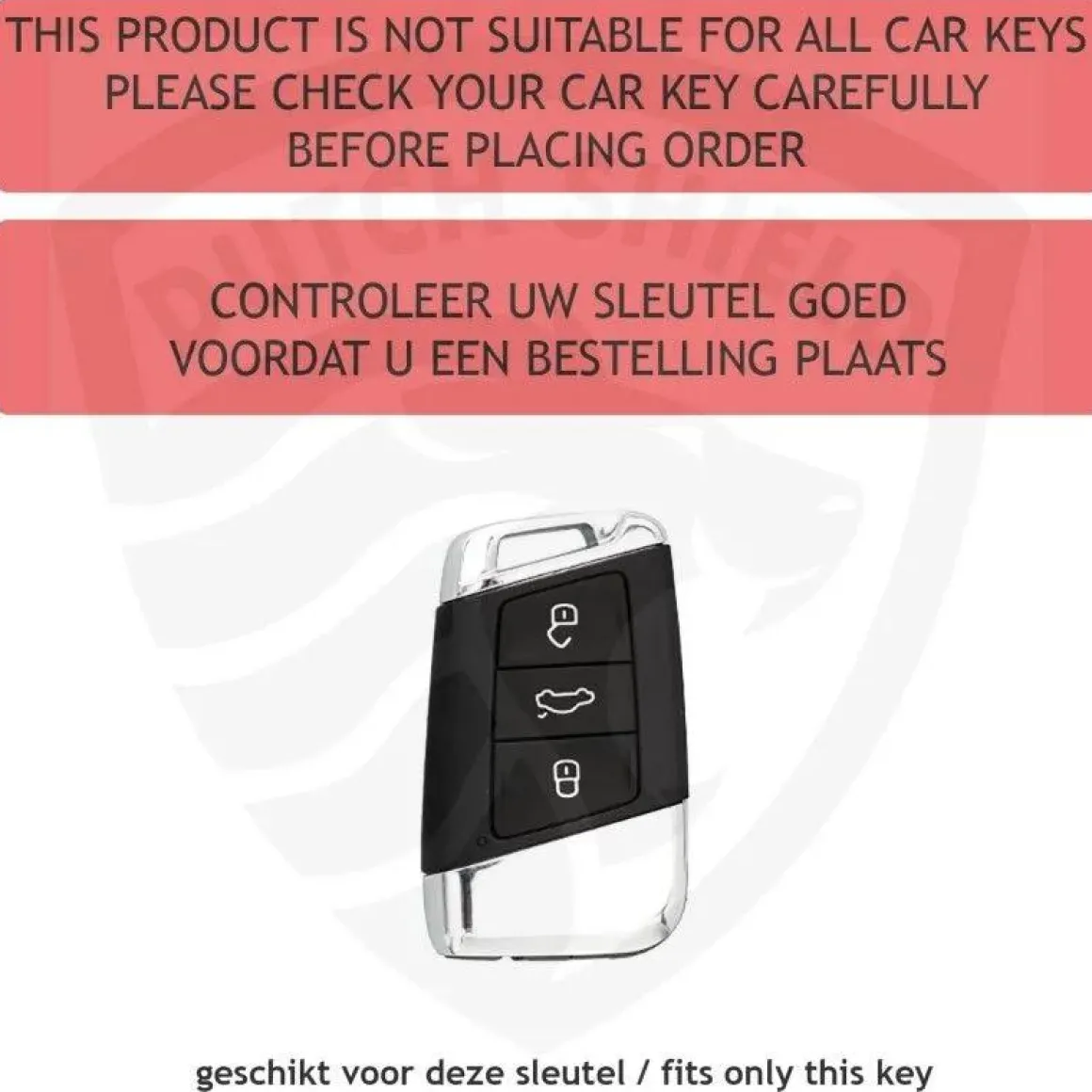 TPU Sleutelhoesje VW - Skoda - Seat Cupra zwart D3