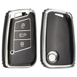 TPU Sleutelhoesje VW - Skoda - Seat Cupra zwart D3
