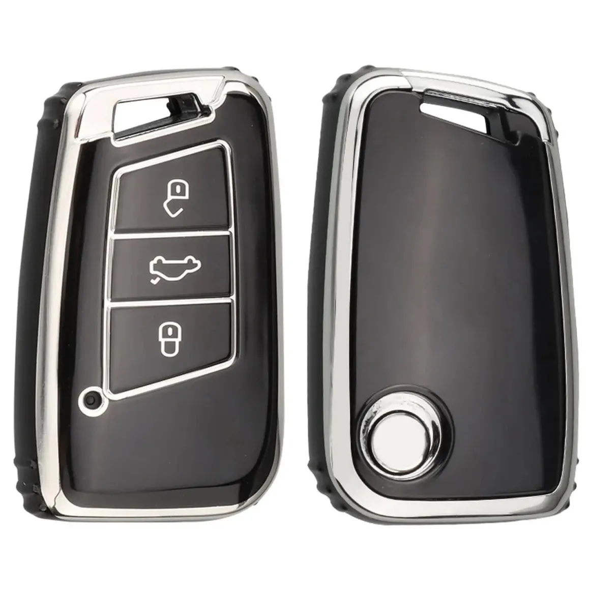 TPU Sleutelhoesje VW - Skoda - Seat Cupra zwart D3