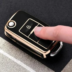 TPU Sleutelhoesje VW - Skoda - Seat Cupra goud A3