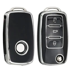 TPU Sleutelhoesje VW - Skoda - Seat Cupra zwart A3