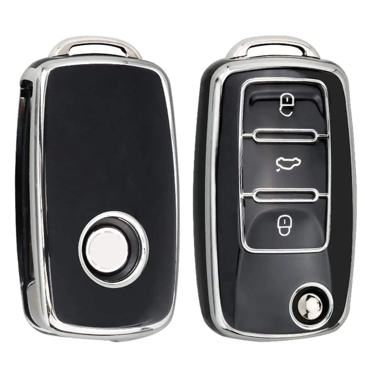 TPU Sleutelhoesje VW - Skoda - Seat Cupra zwart A3