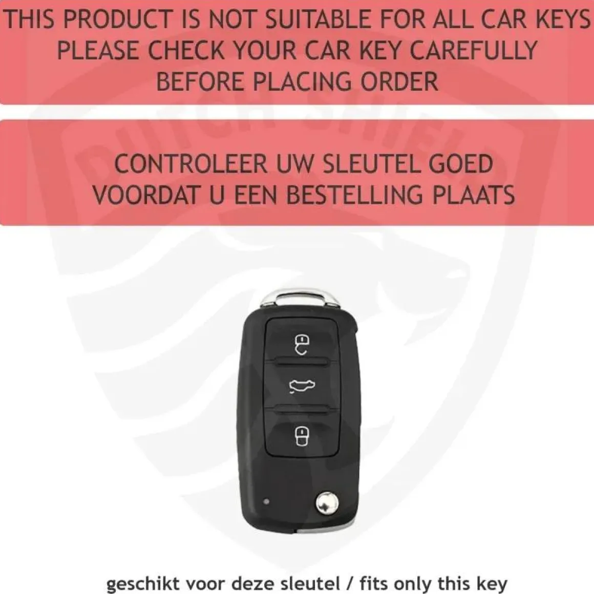 TPU Sleutelhoesje VW - Skoda - Seat Cupra zwart A3
