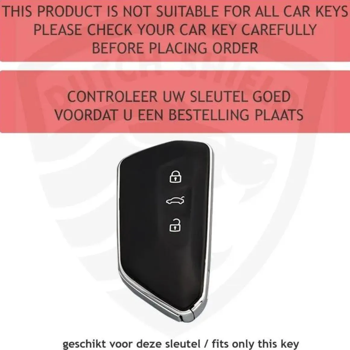 TPU Sleutelhoesje VW - Skoda - Seat Cupra zwart G3