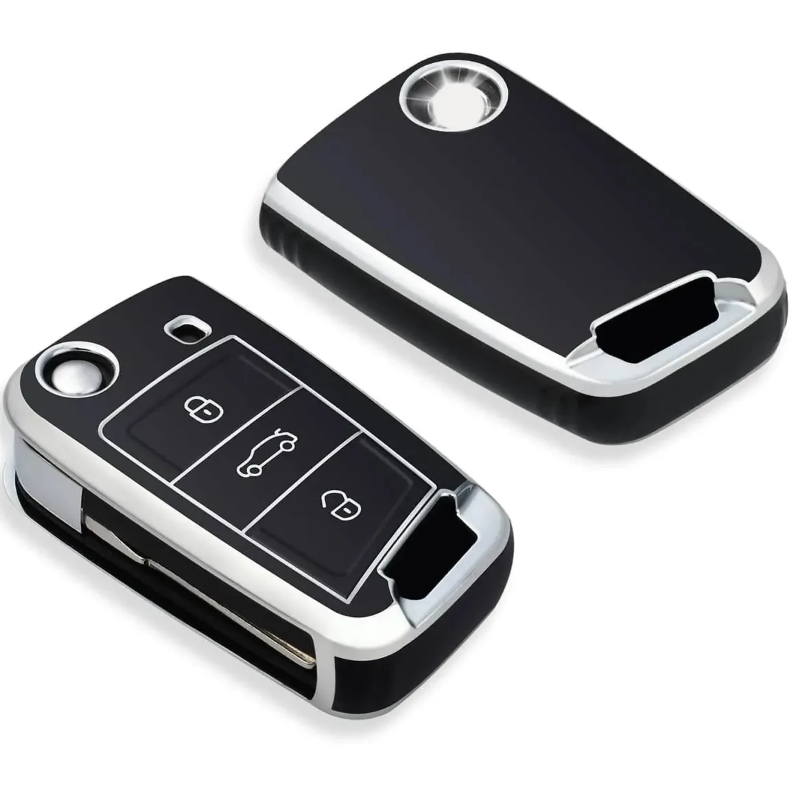 TPU Sleutelhoesje VW - Skoda - Seat Cupra zwart B3