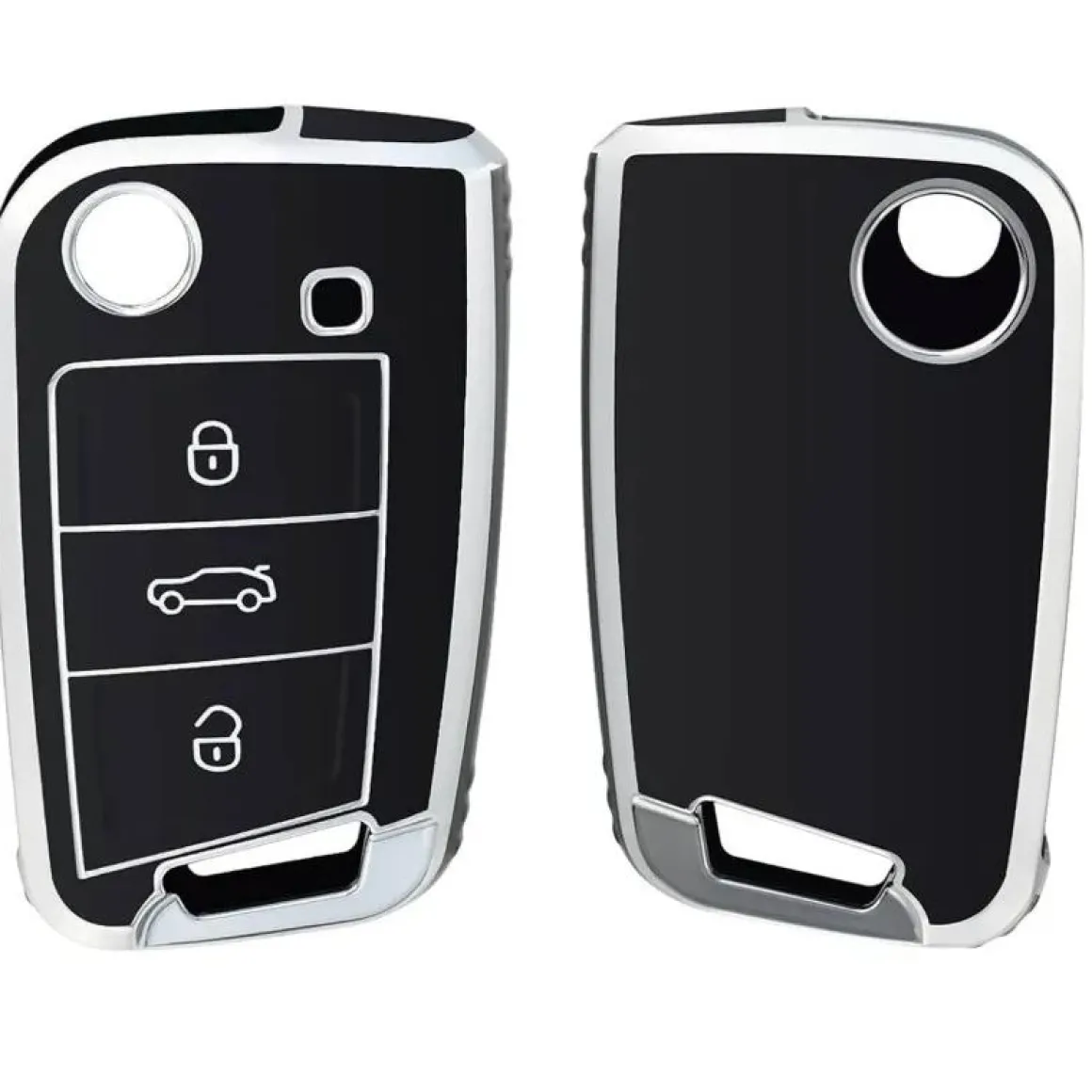 TPU Sleutelhoesje VW - Skoda - Seat Cupra zwart B3