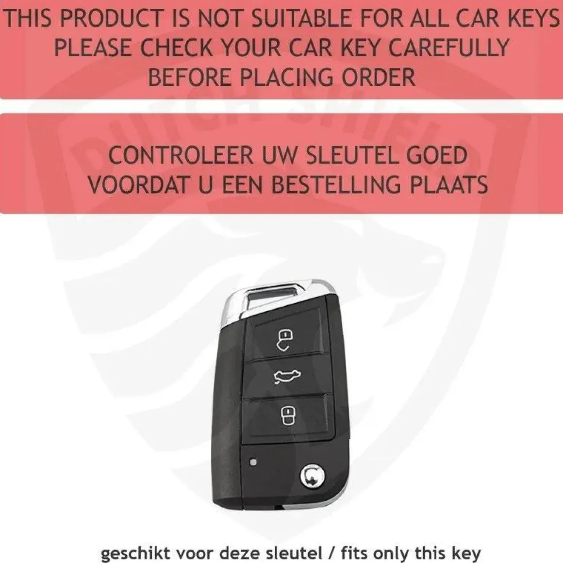 TPU Sleutelhoesje VW - Skoda - Seat Cupra zwart B3
