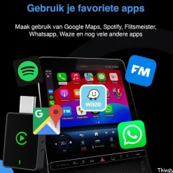 USB-C 2-in-1 CarPlay & Android Auto Dongle