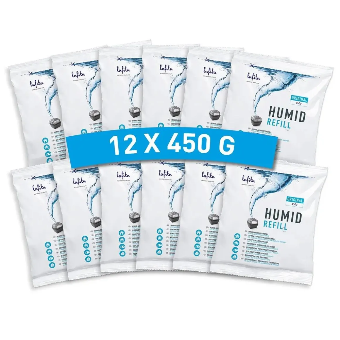 Vochtvanger navulling - 12x - 450 gram