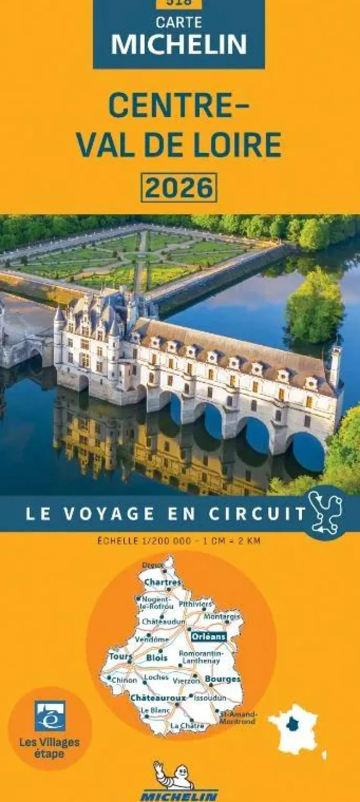 wegenkaart 518 Centre-Val de Loire 2026