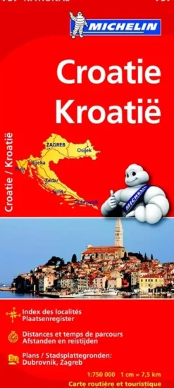 wegenkaart 757 Kroatie 2023