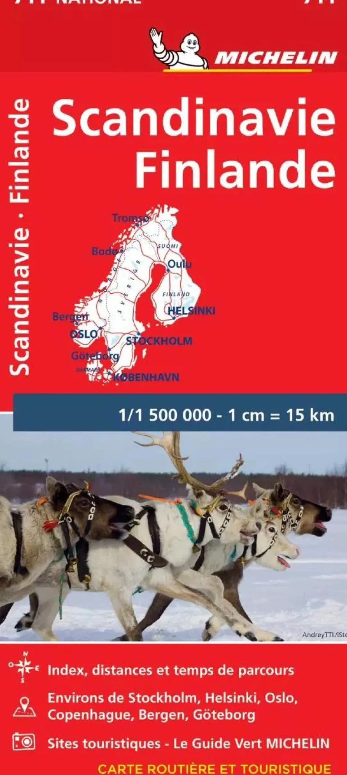 wegenkaart 711 Scandinavië & Finland