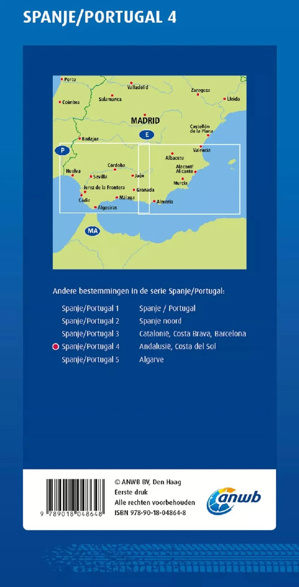 Wegenkaart Andalusië en Costa del Sol