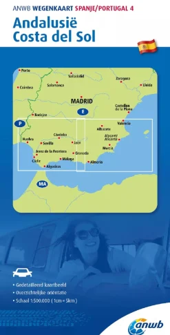 Wegenkaart Andalusië en Costa del Sol