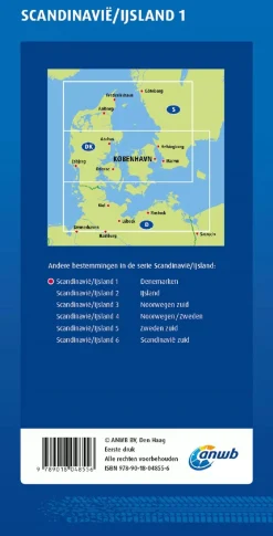 Wegenkaart Denemarken