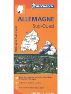 Wegenkaart Duitsland – zuid west – 545 –