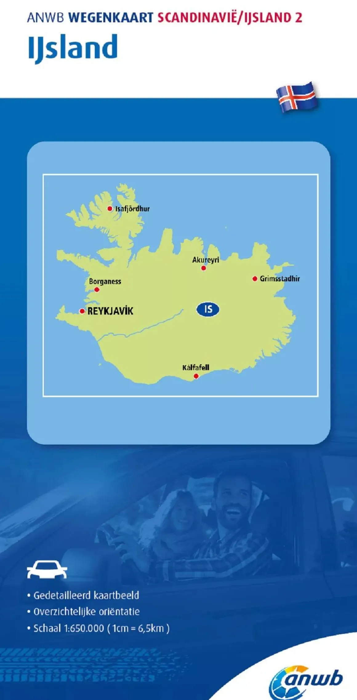 Wegenkaart IJsland