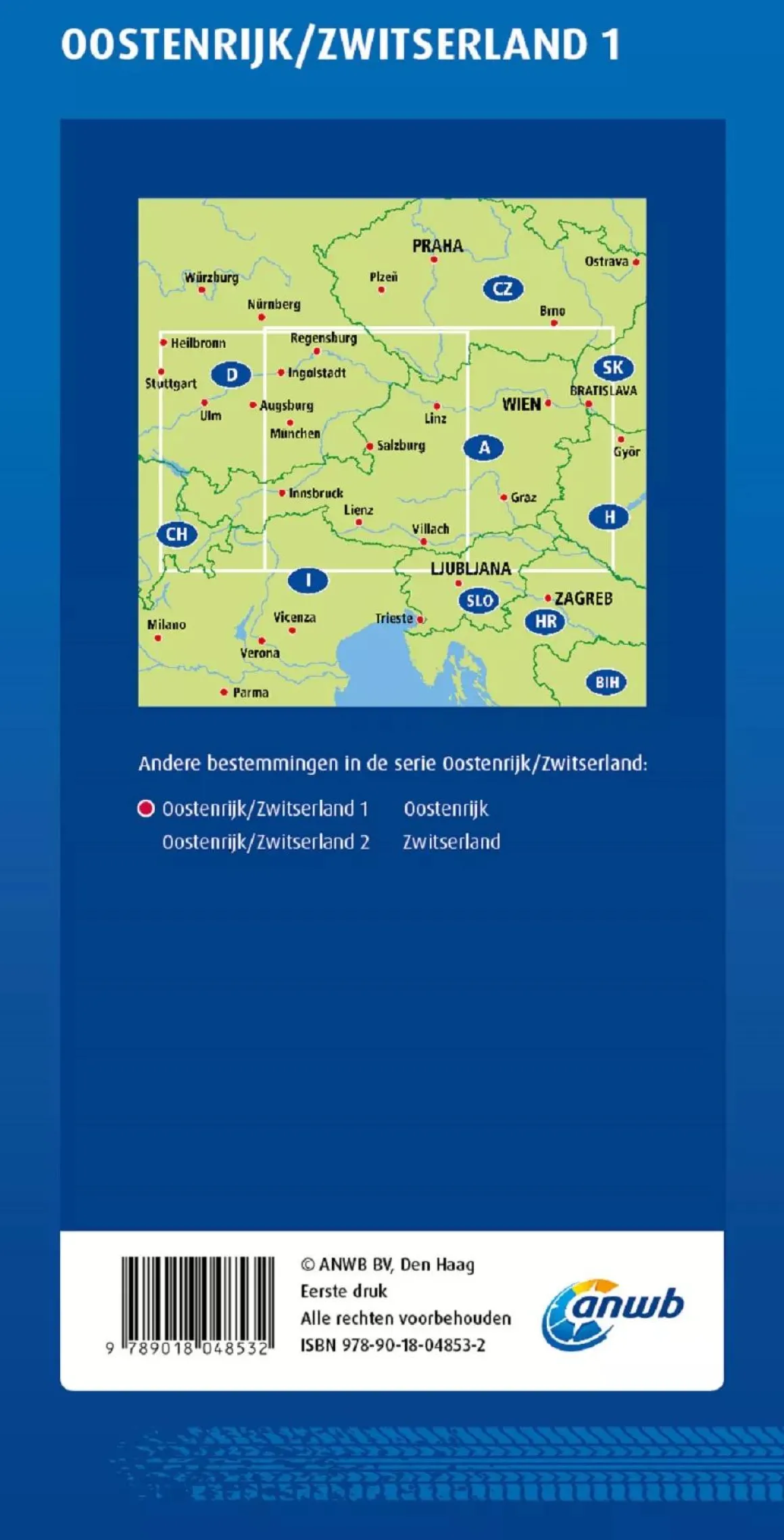 Wegenkaart Oostenrijk