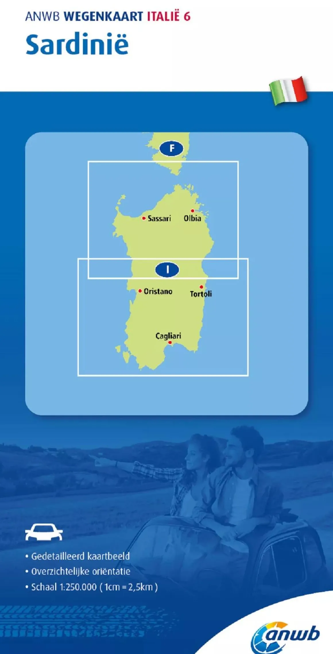 Wegenkaart Sardinië