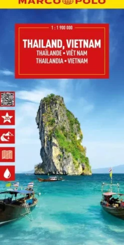 wegenkaart Thailand, Vietnam, Laos, Cambodia