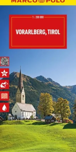 wegenkaart Vorarlberg, Tirol