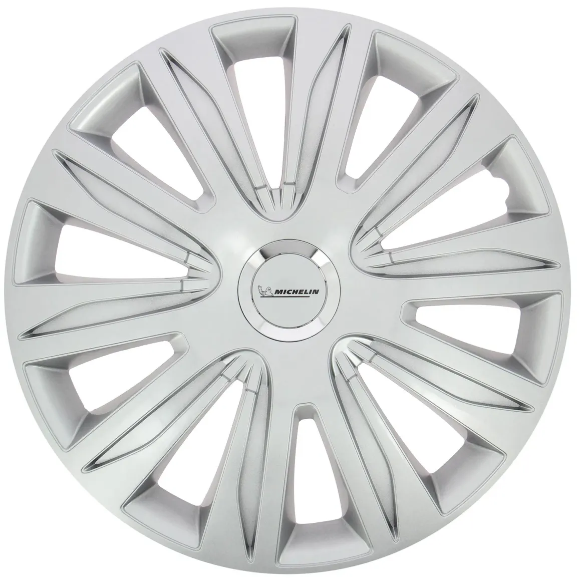 Wieldoppen - 14 inch - chroom - 4 stuks