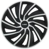 Wieldoppen 15" - zilver/zwart 4 stuks