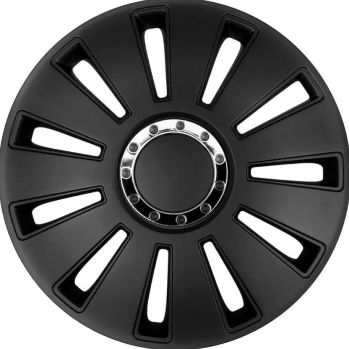 Wieldoppen set - 14 inch - Silverstone Zwart