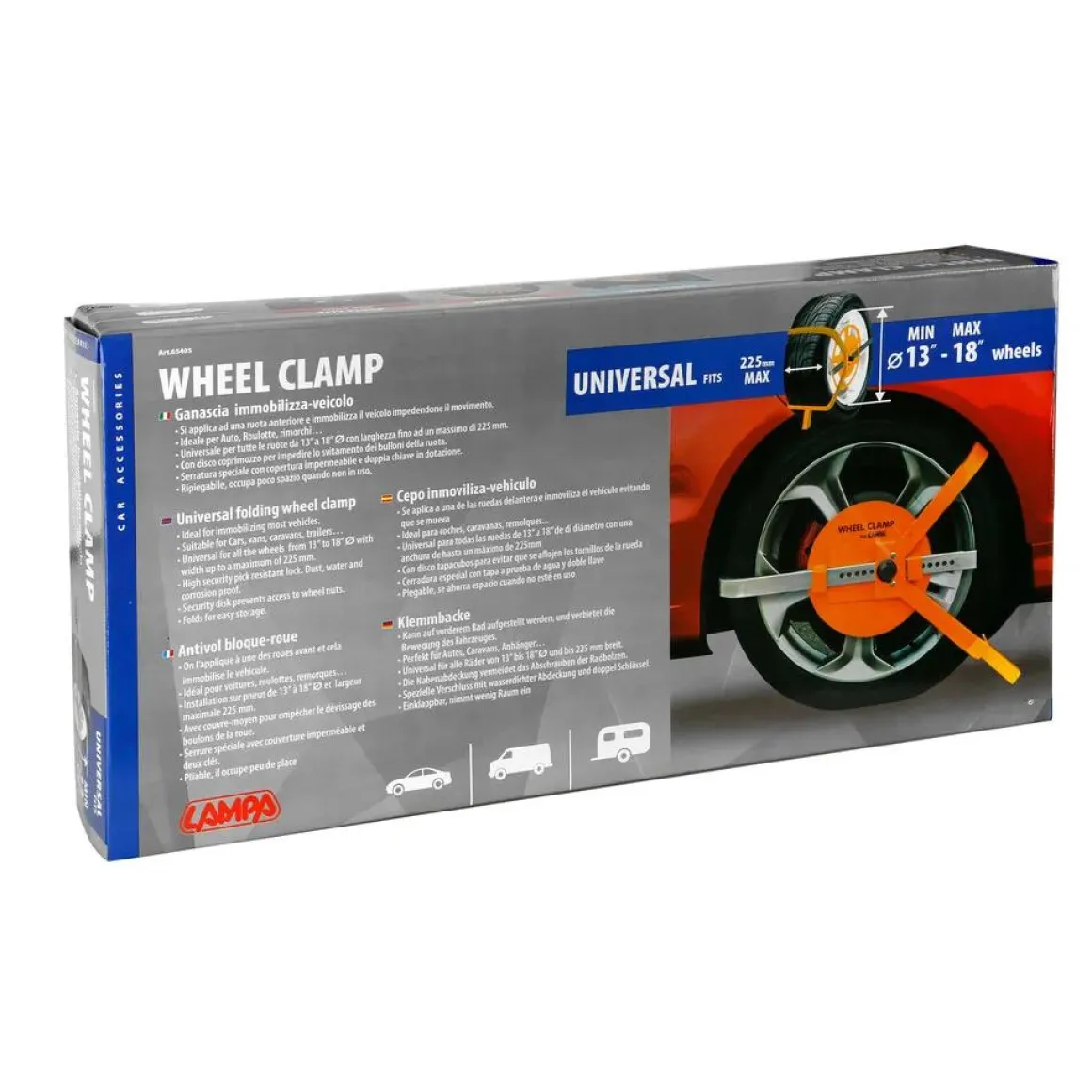 Wielklem 13–18 inch anti-diefstal