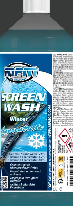 Winter ruitenwisservloeistof 1 liter
