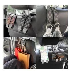 2x Auto Hoofdsteun Haak Split